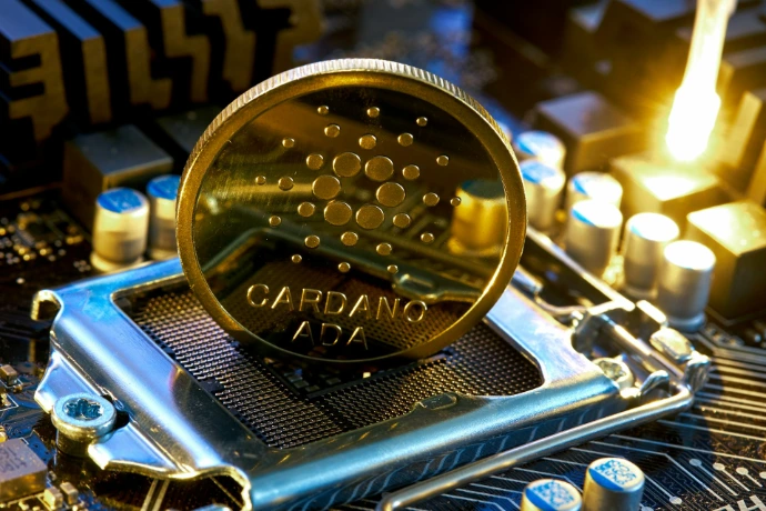 a close up of a cpu chip on top of a motherboard